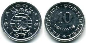 10 Сентаво Portuguese Angola (1575-1975) Алюминий 