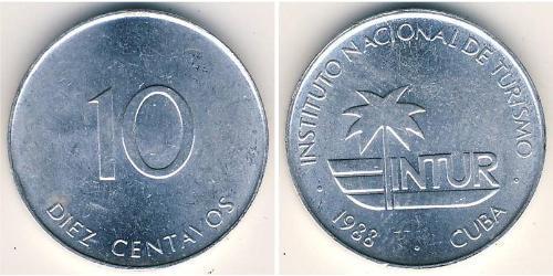 10 Сентаво Cuba (1898 - ) Алюміній 