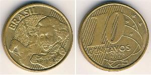 10 Сентаво Бразилія Латунь 
