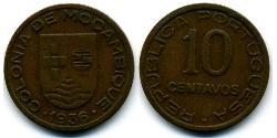 10 Сентаво Мозамбик (1975 - ) Медь 