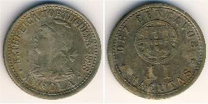 10 Сентаво Portuguese Angola (1575-1975) Никель/Медь 