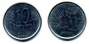 10 Сентаво Бразилія Нікель/Залізо 