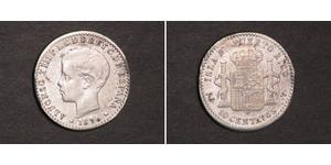 10 Сентаво Пуэрто-Рико Серебро Alfonso XIII of Spain (1886 - 1941)