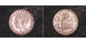10 Сентаво Пуэрто-Рико Серебро Alfonso XIII of Spain (1886 - 1941)
