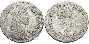 10 Соль Франкське королівство (843-1791) Срібло Людовик XIV (1638-1715)
