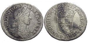10 Соль Франкське королівство (843-1791) Срібло Людовик XIV (1638-1715)
