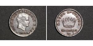 10 Сольдо Королевство Италия (наполеоновское) (1805–1814) Серебро Наполеон I(1769 - 1821)