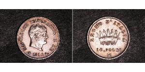10 Сольдо Королевство Италия (наполеоновское) (1805–1814) Серебро Наполеон I(1769 - 1821)