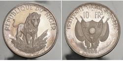 10 Франк Нигер (1960 - ) Серебро 