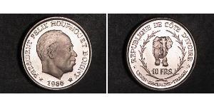 10 Франк Cote dIvoire (1958 - ) Срібло 
