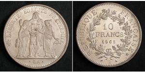 10 Франк French Fifth Republic (1958 - ) Срібло 