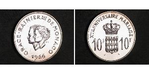 10 Франк Монако (1297 - ) Срібло 