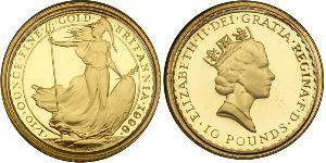 10 Фунт Великобритания  Золото Елизавета II (1926-2022)
