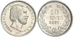 10 Cent Königreich der Niederlande (1815 - ) Silber Wilhelm III. (Niederlande)
