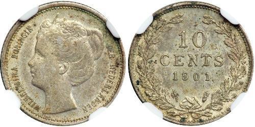 10 Цент Королівство Нідерланди (1815 - )  Вільгельміна (королева Нідерландів)(1880 - 1962)