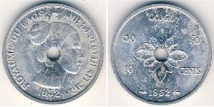10 Цент Лаос (1953 - ) Алюминий 