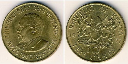 10 Цент Кения (1963 - ) Бронза 