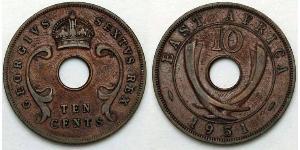 10 Цент Східна Африка Бронза Георг V (1865-1936)
