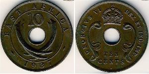 10 Цент Східна Африка Бронза Георг VI (1895-1952)