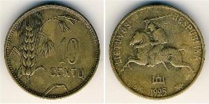 10 Цент Литва (1991 - ) Бронза/Алюміній 