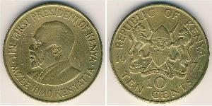 10 Цент Кения (1963 - ) Латунь 