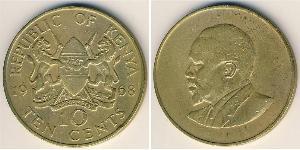 10 Цент Кенія (1963 - ) Латунь 