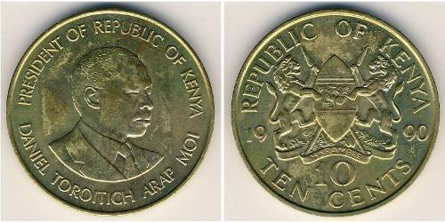 10 Цент Кенія (1963 - ) Латунь 