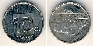 10 Цент Королевство Нидерланды (1815 - ) Никель 