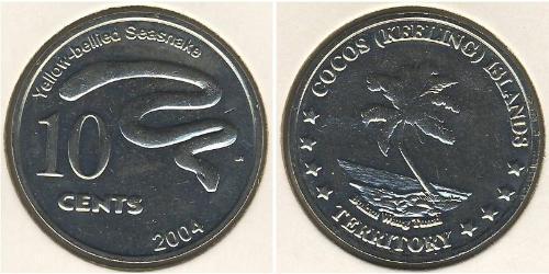 10 Цент Кокосовые острова Никель/Медь 