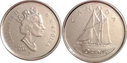 10 Цент Канада Нікель Єлизавета II (1926-2022)