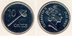 10 Цент Fiji (1970 - ) Нікель/Мідь 