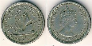 10 Цент  Нікель/Мідь Єлизавета II (1926-2022)