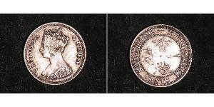 10 Цент Гонконг Серебро Виктория (1819 - 1901)