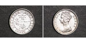10 Цент Гонконг Серебро Виктория (1819 - 1901)