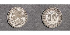 10 Цент Стрейтс-Сетлментс (1826 - 1946) Серебро Виктория (1819 - 1901)