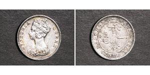 10 Цент Гонконг Срібло Вікторія (1819 - 1901)