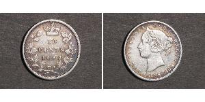 10 Цент Канада Срібло Вікторія (1819 - 1901)