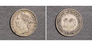 10 Цент Стрейтс-Сетлментс (1826 - 1946) Срібло Вікторія (1819 - 1901)