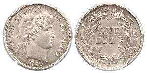 10 Цент / 1 Дайм США (1776 - ) Мідь/Срібло 