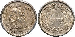 10 Цент / 1 Дайм США (1776 - ) Мідь/Срібло 