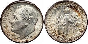 10 Цент / 1 Дайм США (1776 - ) Серебро 