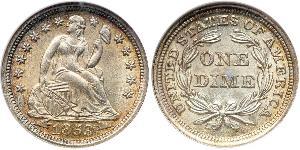 10 Цент / 1 Дайм США (1776 - ) Серебро 