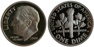 10 Цент / 1 Дайм США (1776 - ) Серебро 