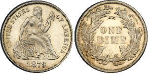 10 Цент / 1 Дайм США (1776 - ) Серебро/Медь 