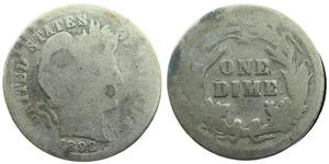 10 Цент / 1 Дайм США (1776 - ) Серебро/Медь 