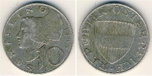 10 Шилінг Австрійська Республіка (1955 - ) Срібло 