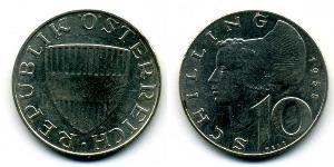10 Шилінг Австрійська Республіка (1955 - ) Срібло 