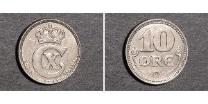 10 Эре Дания  Кристиан X (король Дании) (1870 - 1947)