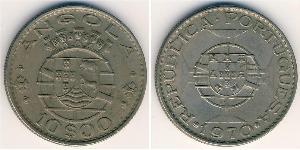 10 Эскудо Португалия / Portuguese Angola (1575-1975) Никель/Медь 