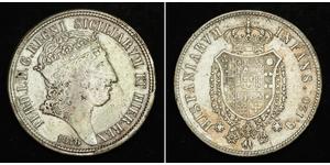 120 Grana Italian city-states Срібло Ferdinand I of the Two Sicilies (1751 - 1825)